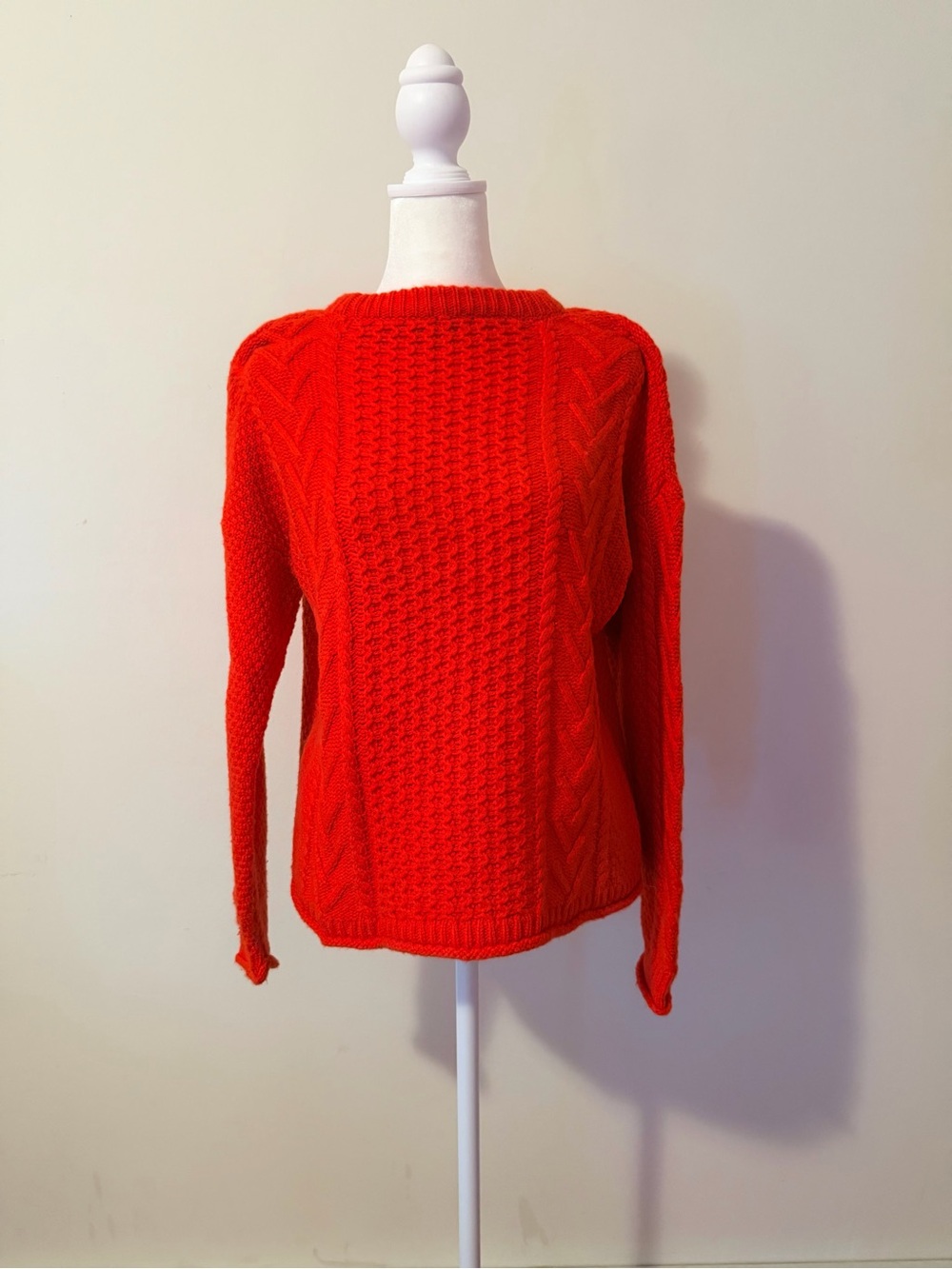 Madewell Cable Knit Women’s Sweater - Bright Red
